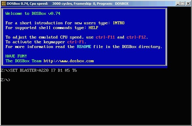 dosbox- 2
