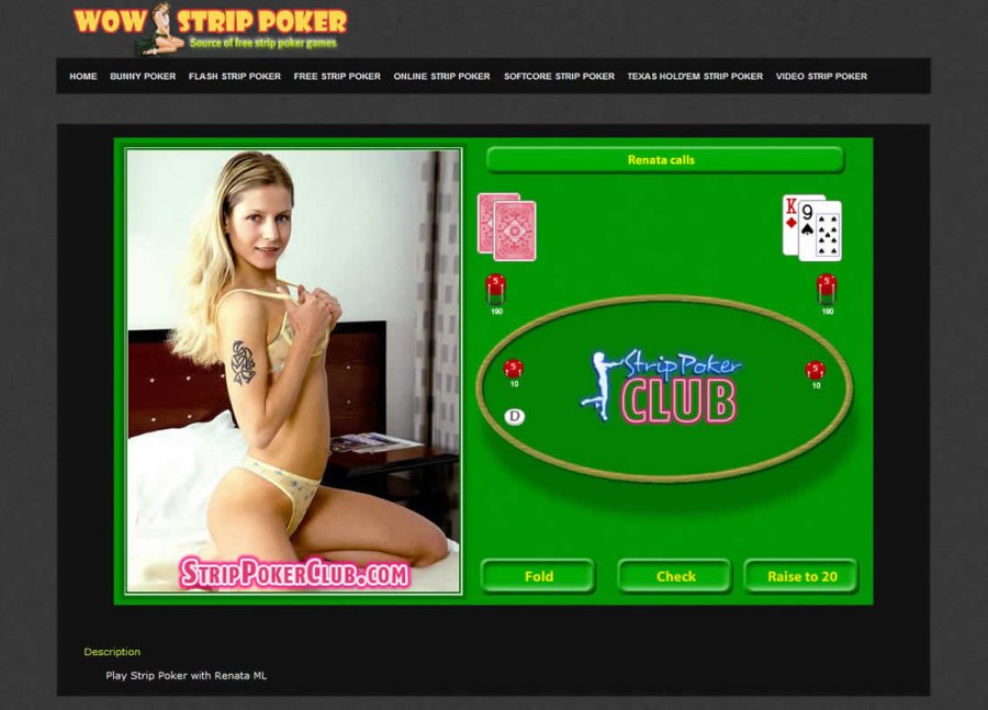 Naked Girl Strip Poker Games